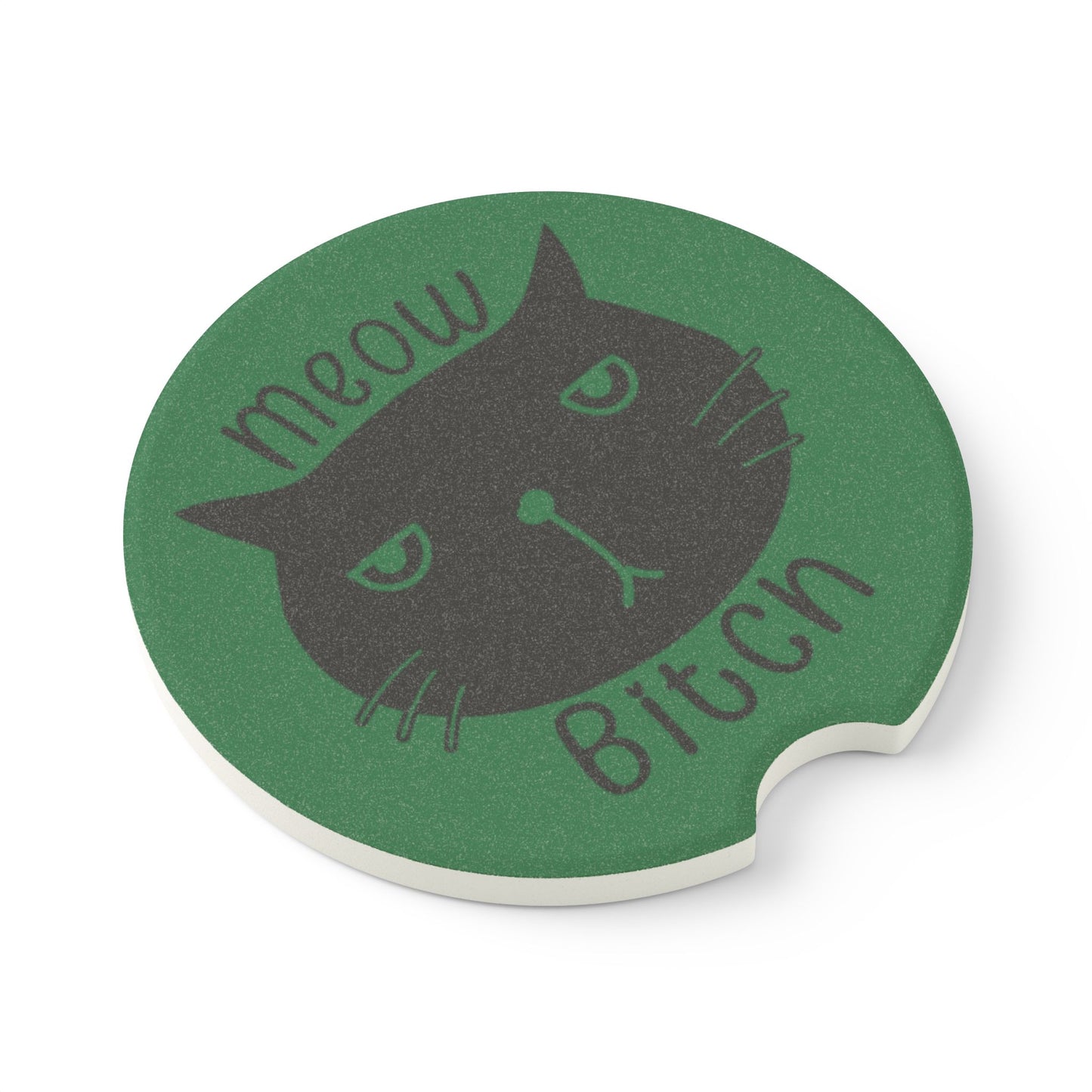 Meow B*tch Soapstone Car Coaster