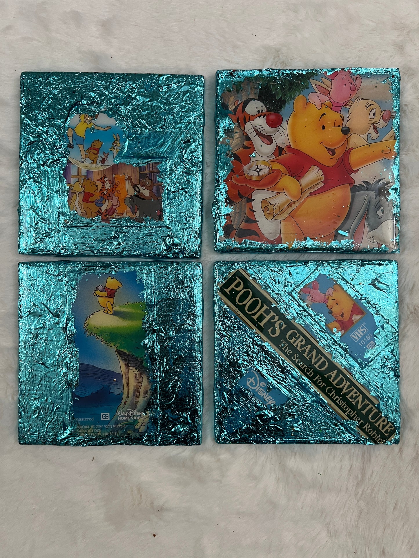 Winnie the Pooh VHS Coaster Set