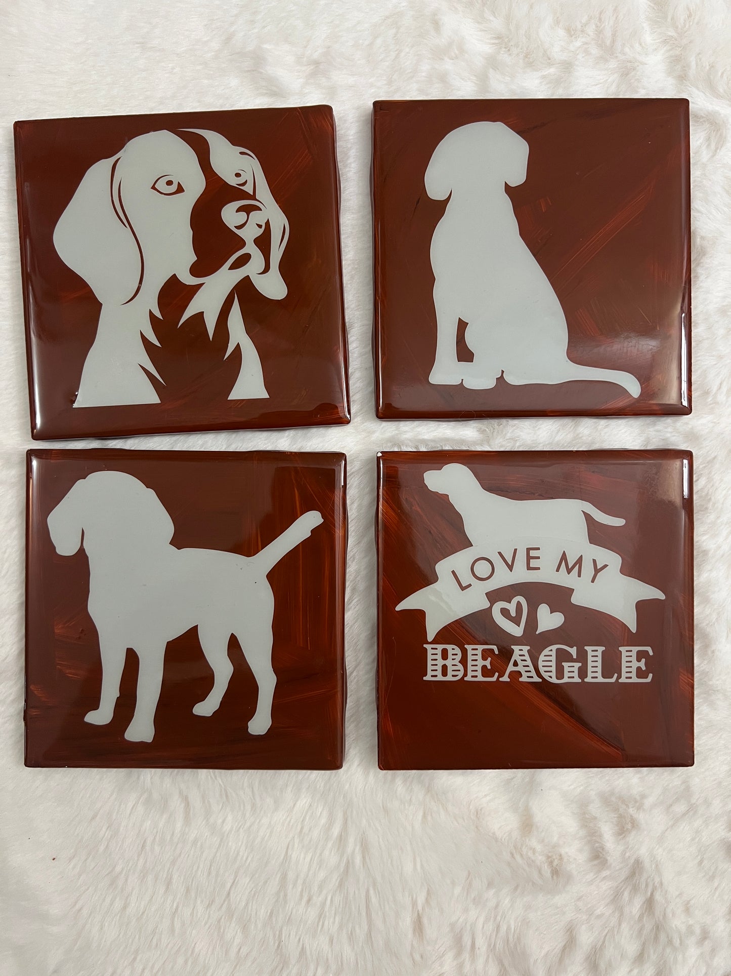 Beagle Buddy Coaster Set