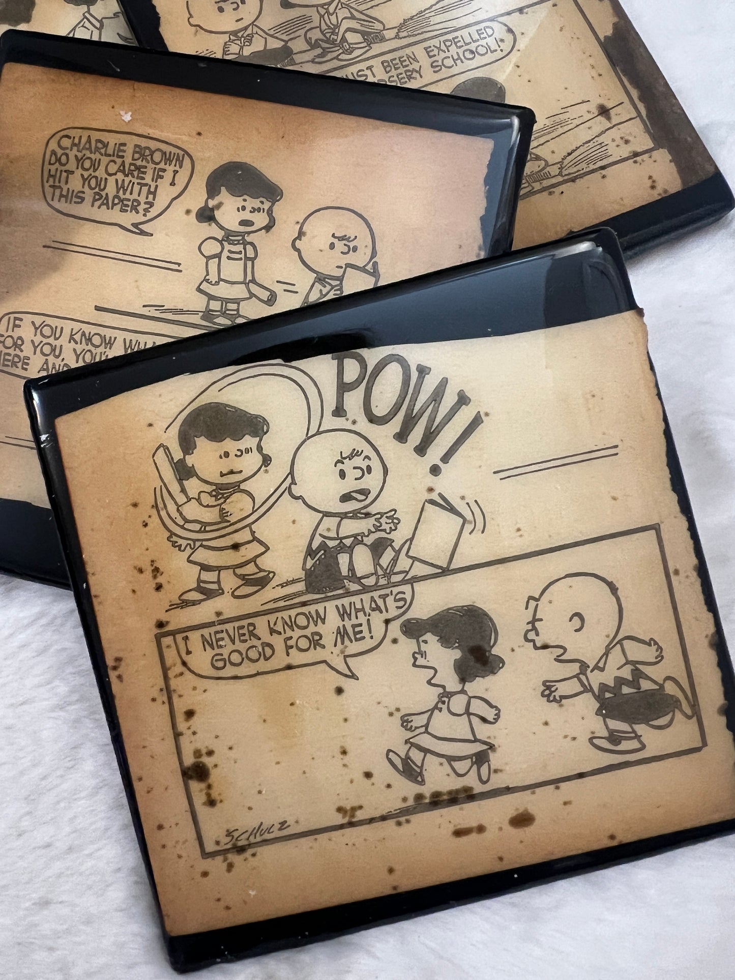 Peanuts Snoopy Comic Strip Coaster Set