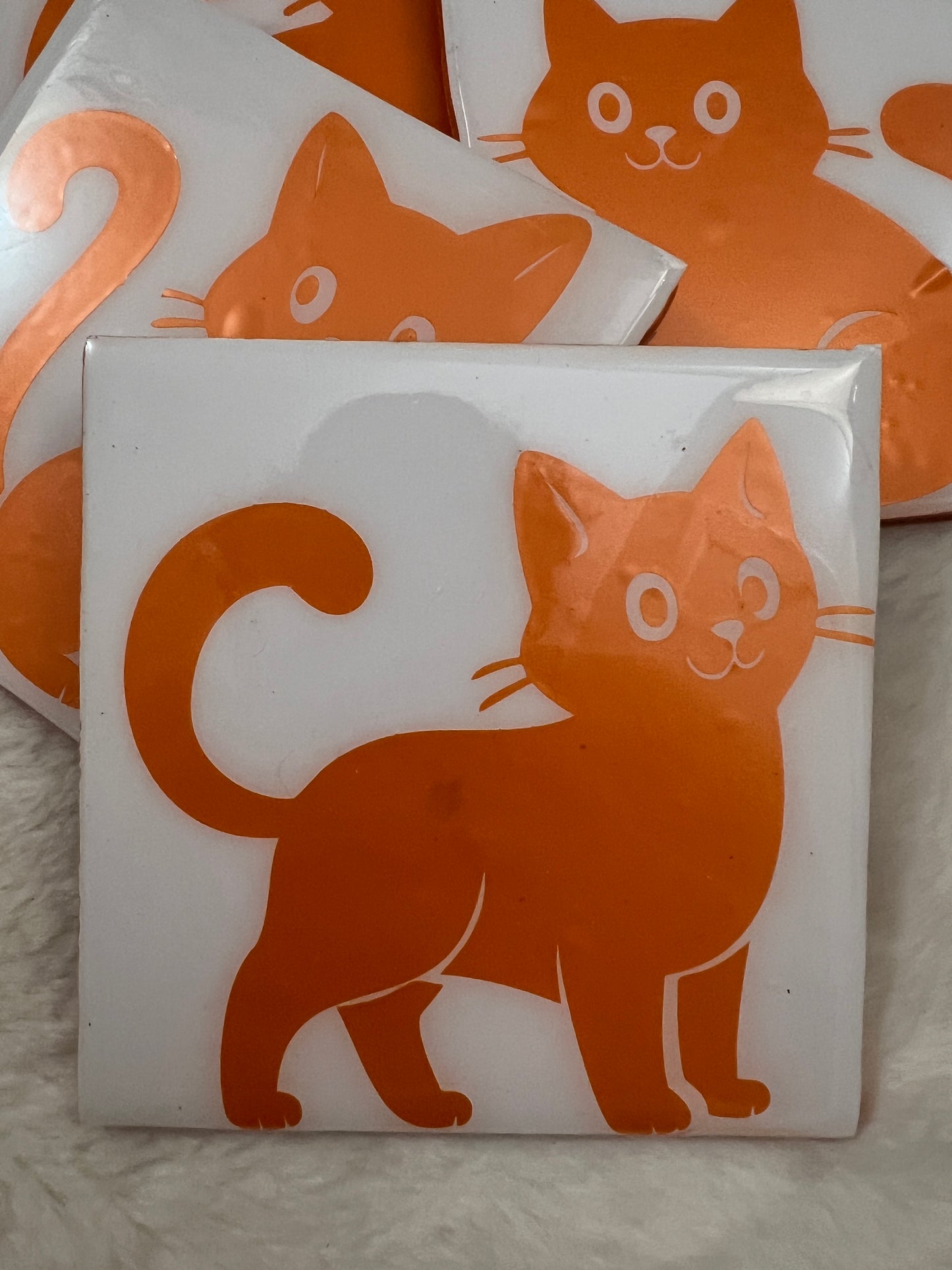 That Orange Cat Coaster Set