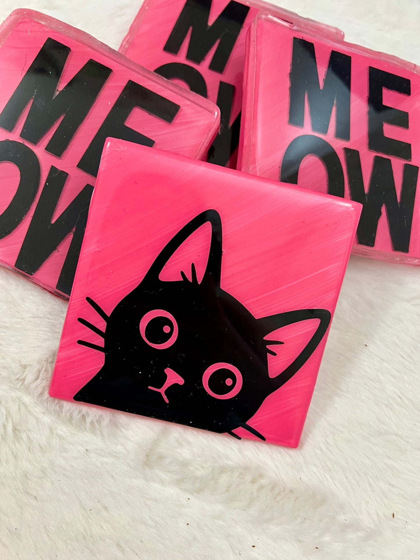 M-E-O-W Coaster set