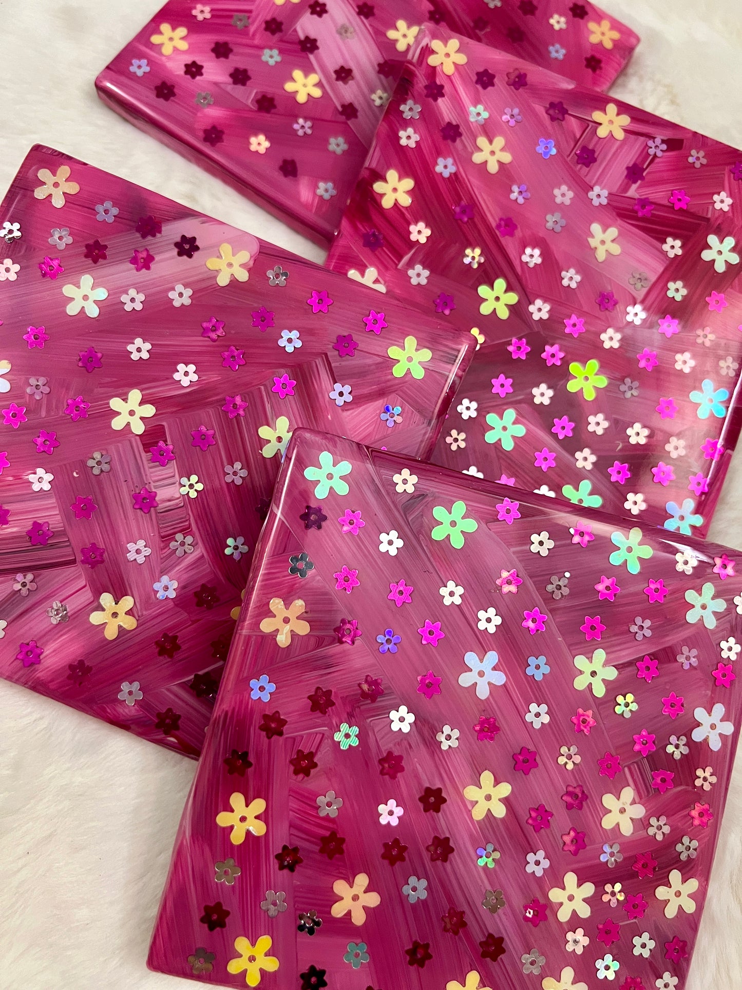 Flirty Flowers Coaster Set