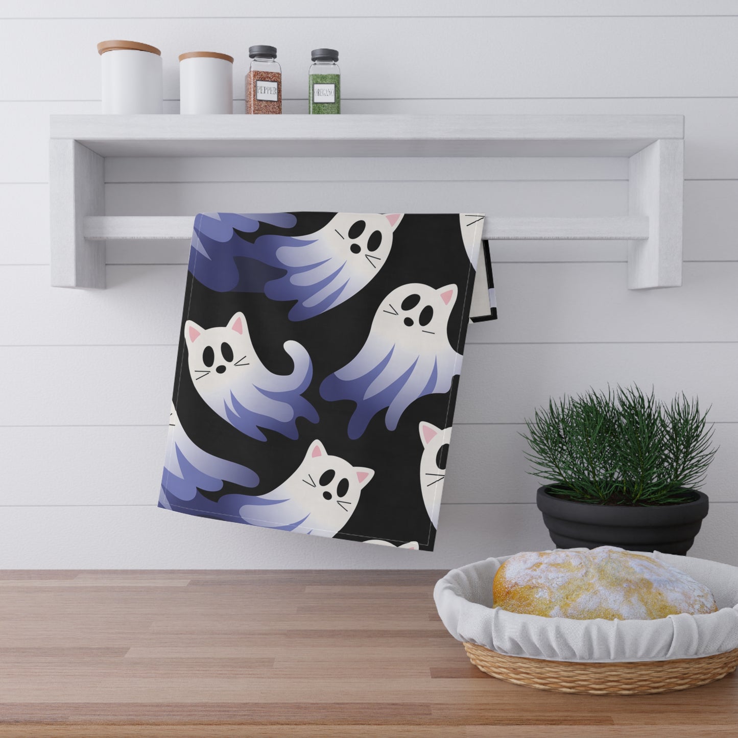 Ghost Kitty's Tea Towels