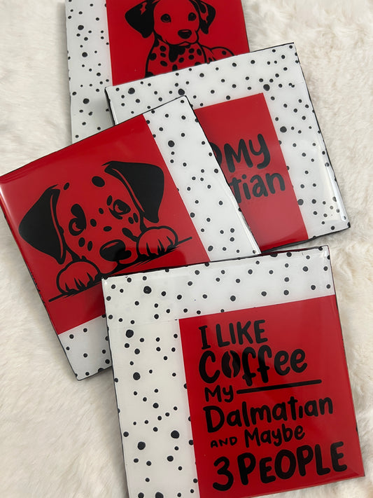 Dalmatian Doggo Coaster Set