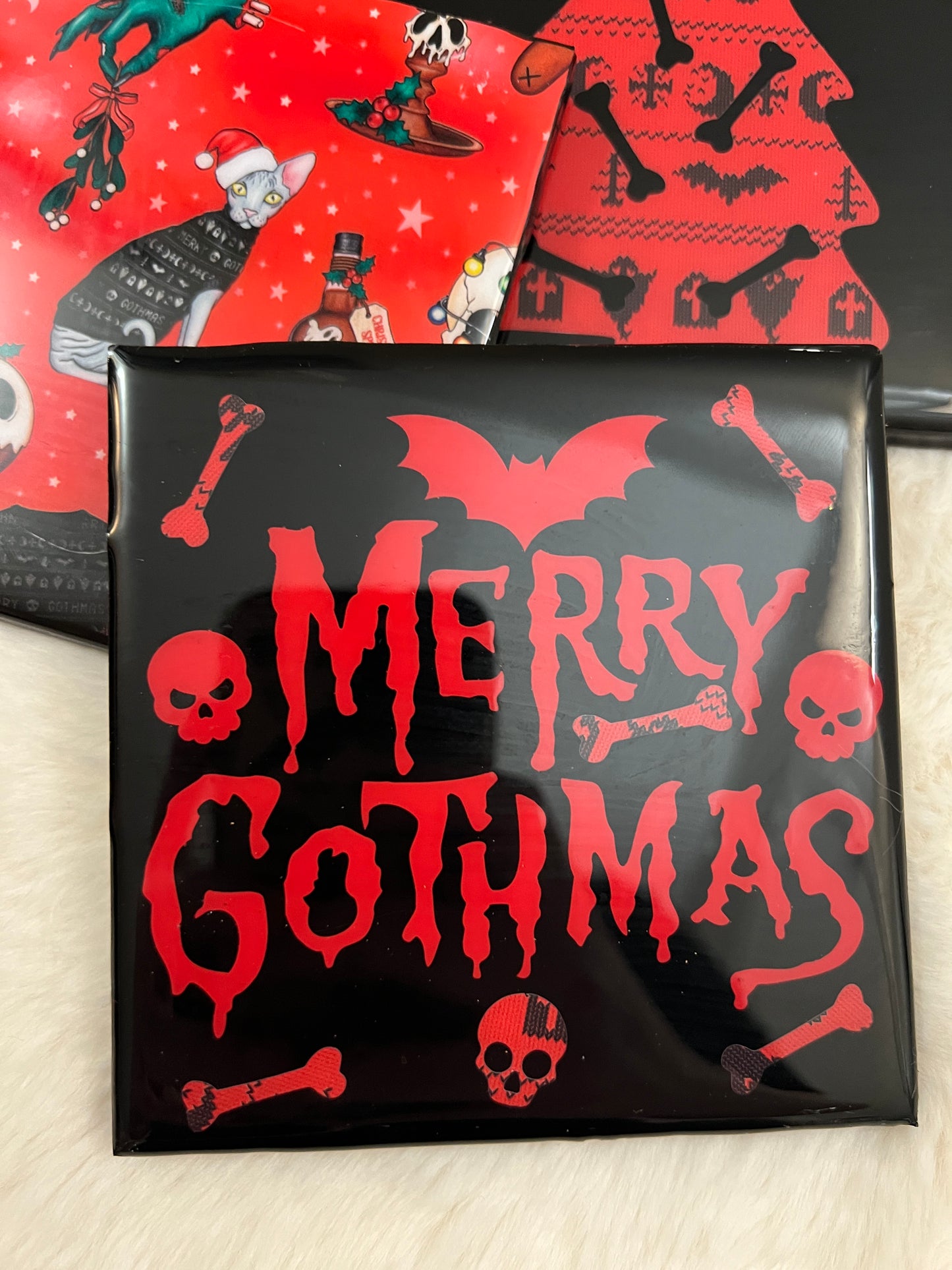 Merry Gothmas Coaster Set