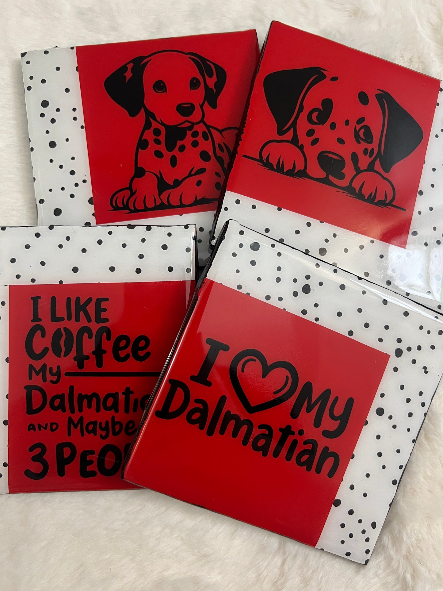 Dalmatian Doggo Coaster Set