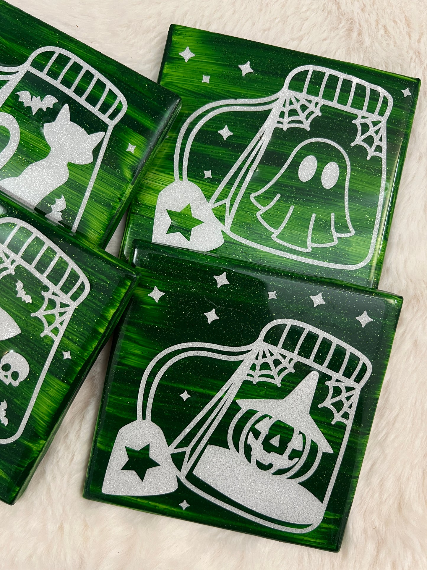Spook-Tea Coaster Set