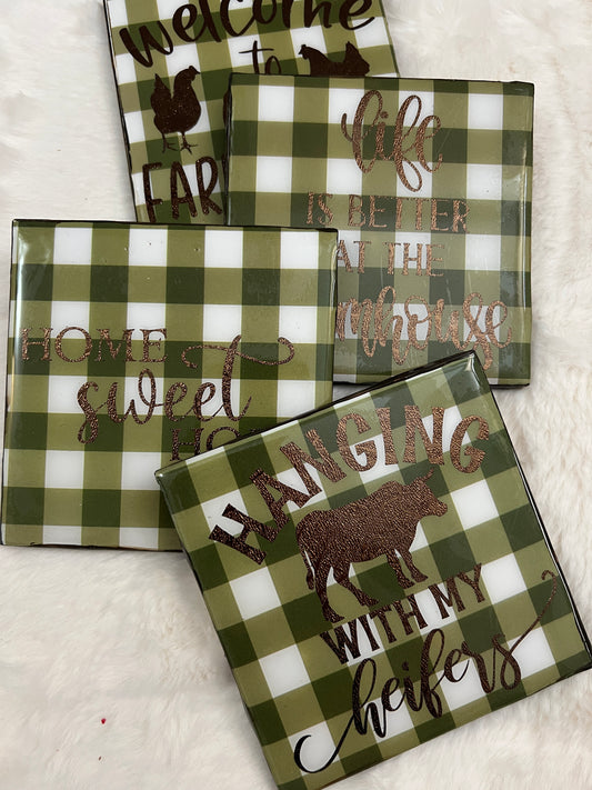 Farmhouse Living Coaster Set