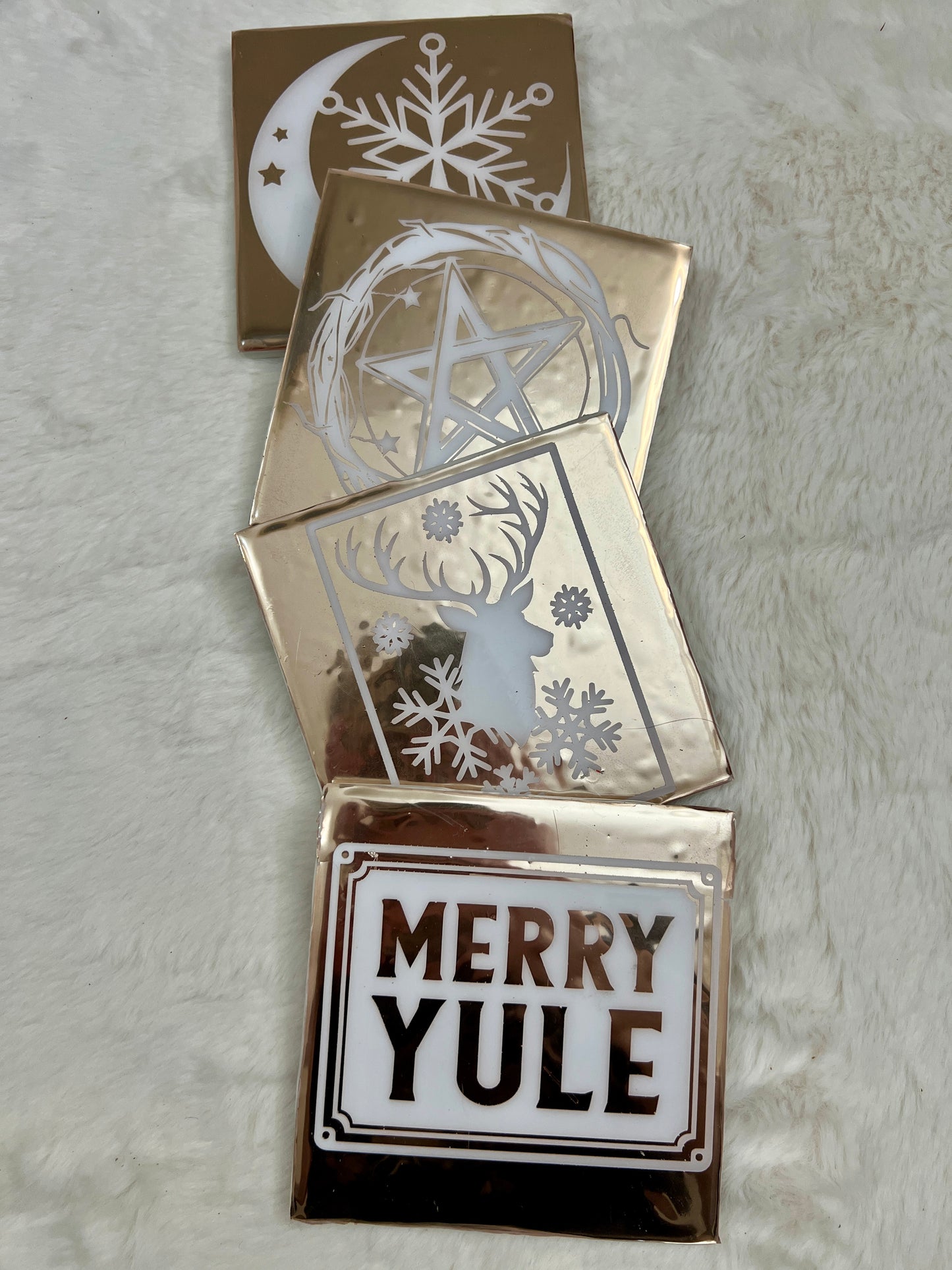 Merry Yule Coaster Set