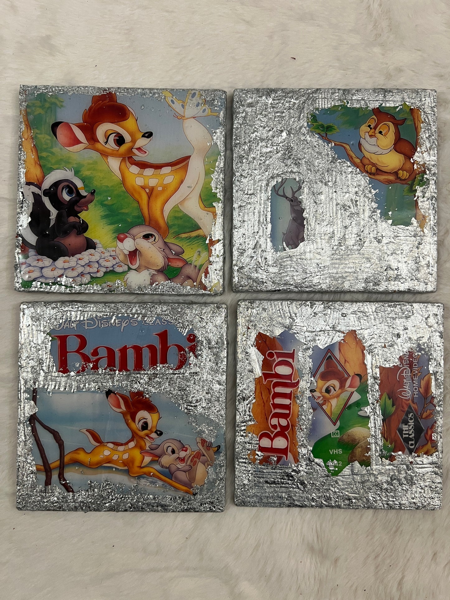 Bambi VHS Coaster Set
