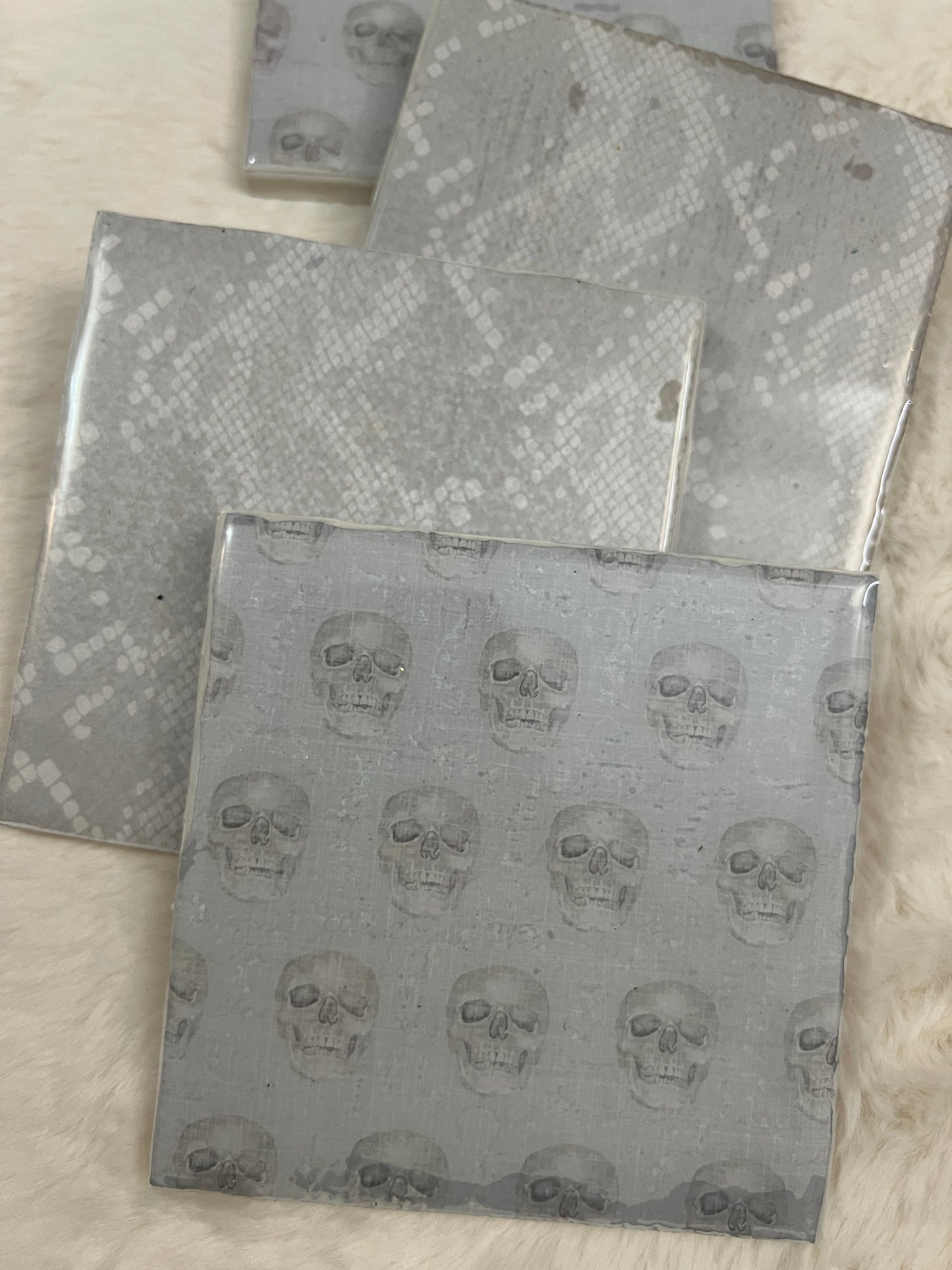 Skulls & Snakes Coaster Set