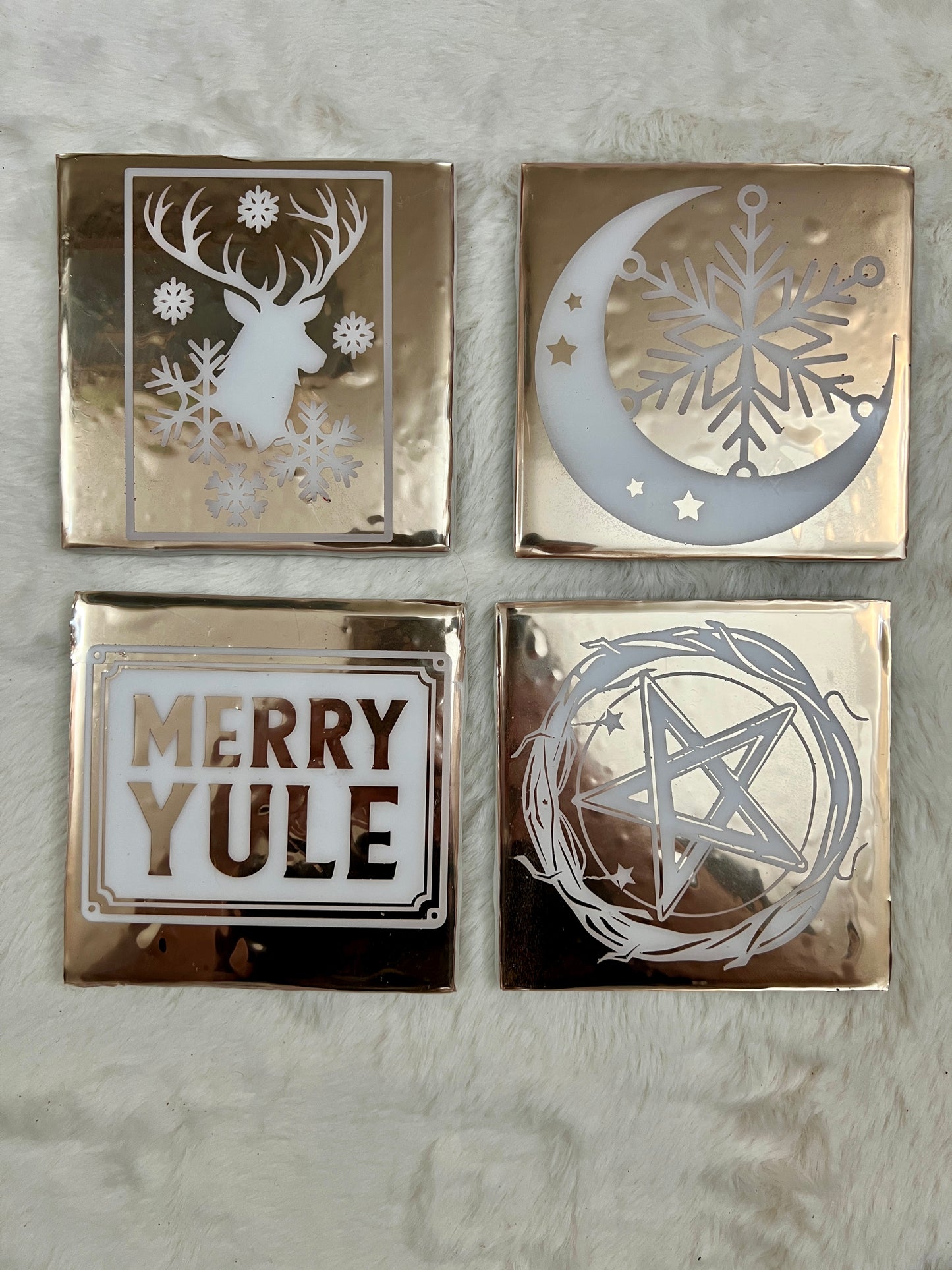 Merry Yule Coaster Set