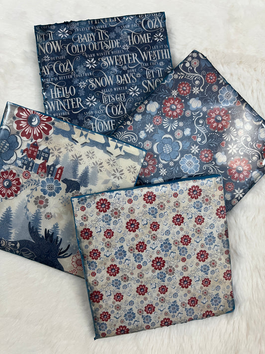 Scandinavian Winter Coaster Set