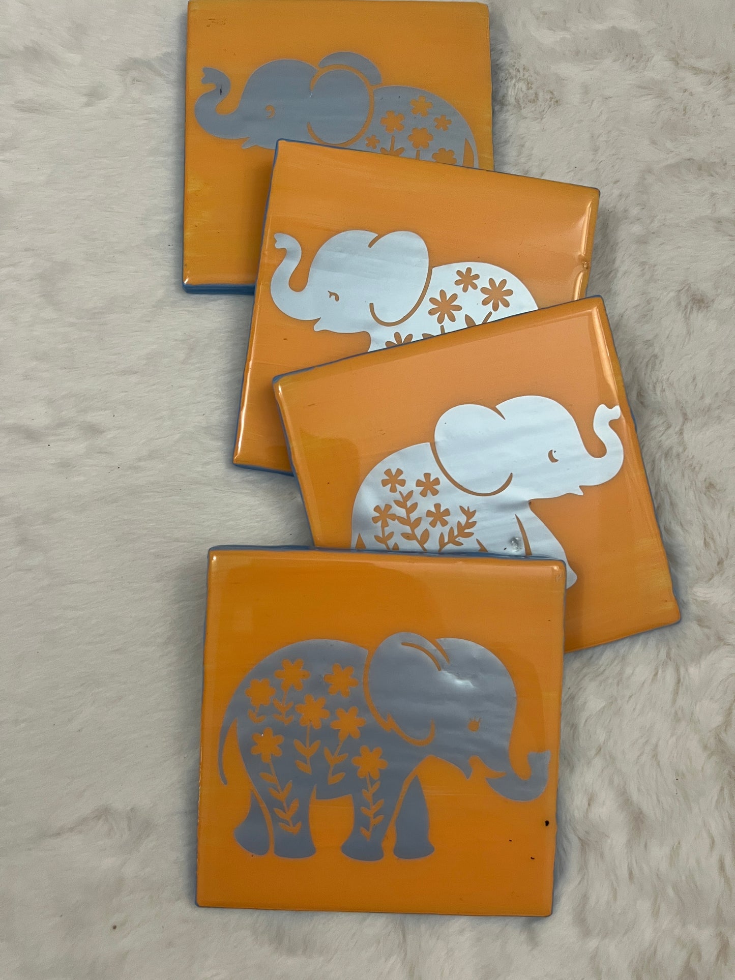 Elephants Everywhere Coaster Set