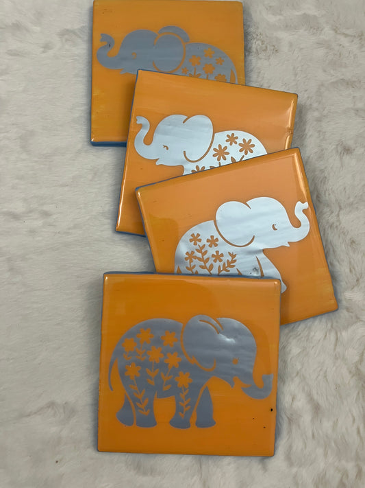 Elephants Everywhere Coaster Set