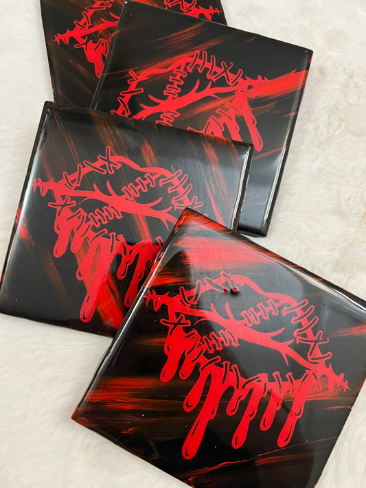 Lips of Silence Coaster Set