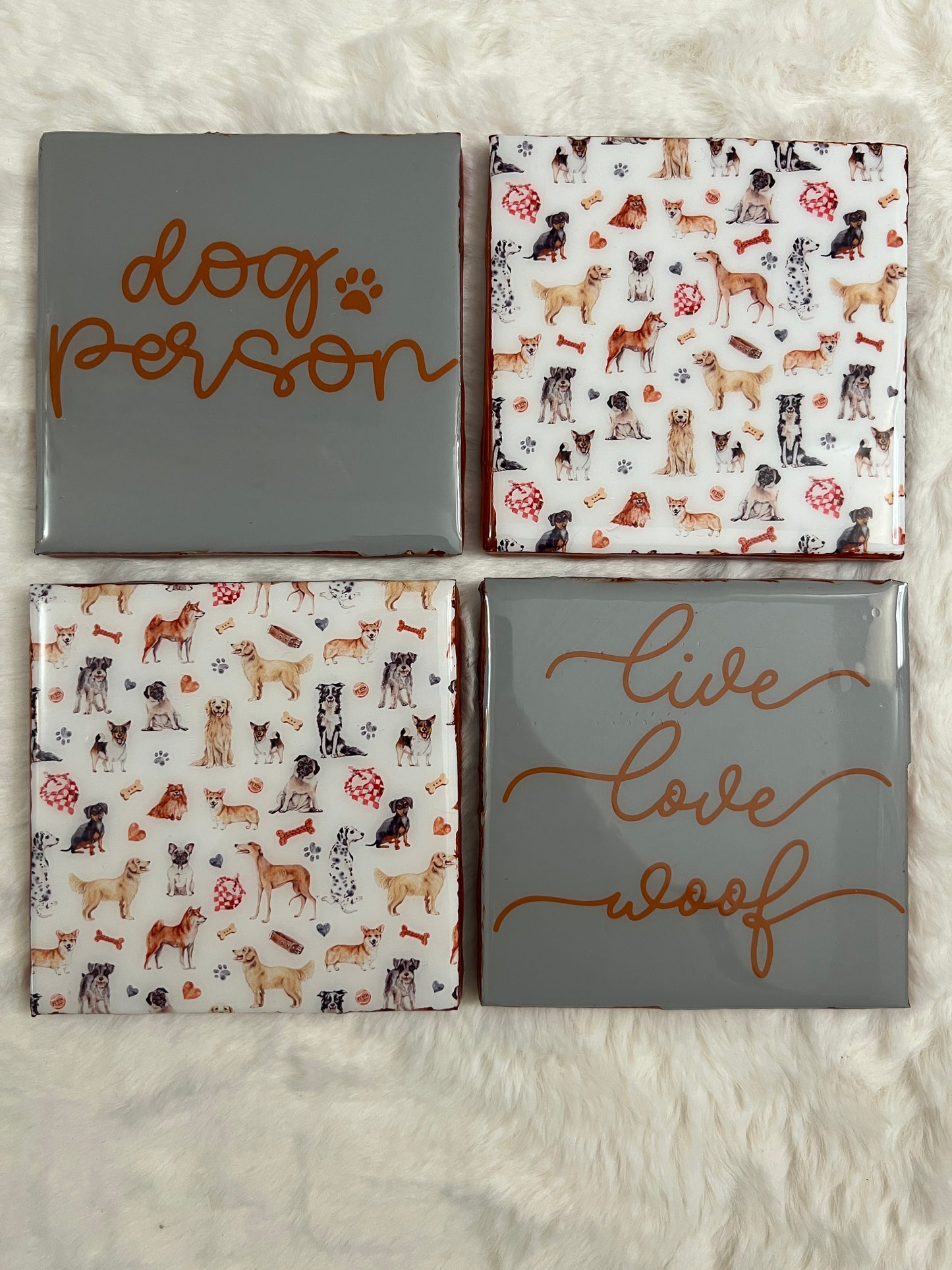 Dog Person Coaster Set