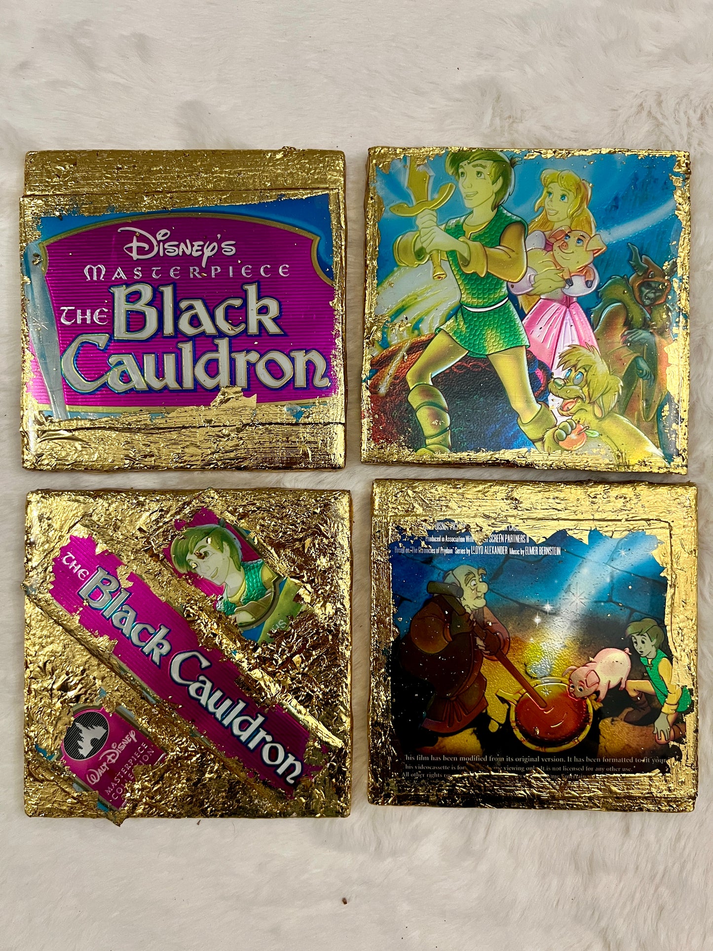 The Black Cauldron VHS Coaster Set