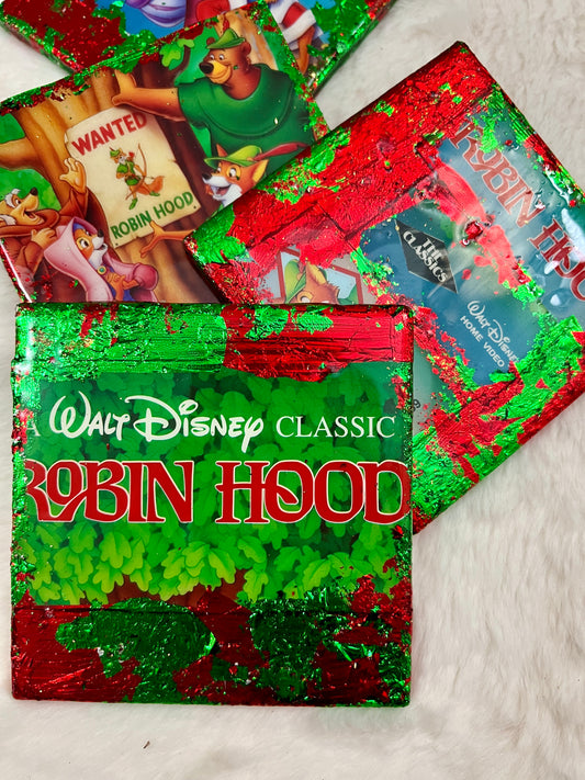 Robin Hood VHS Coaster Set