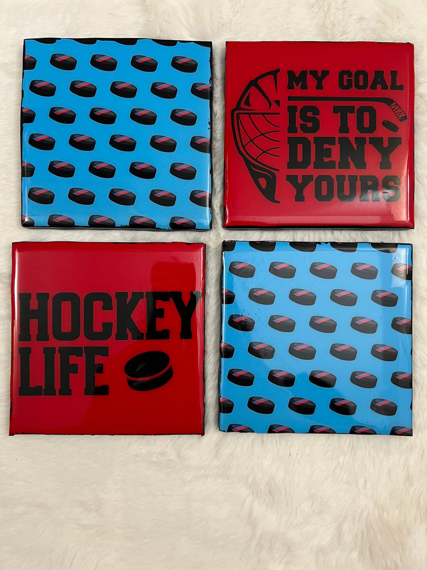 Hockey Life Coaster Set