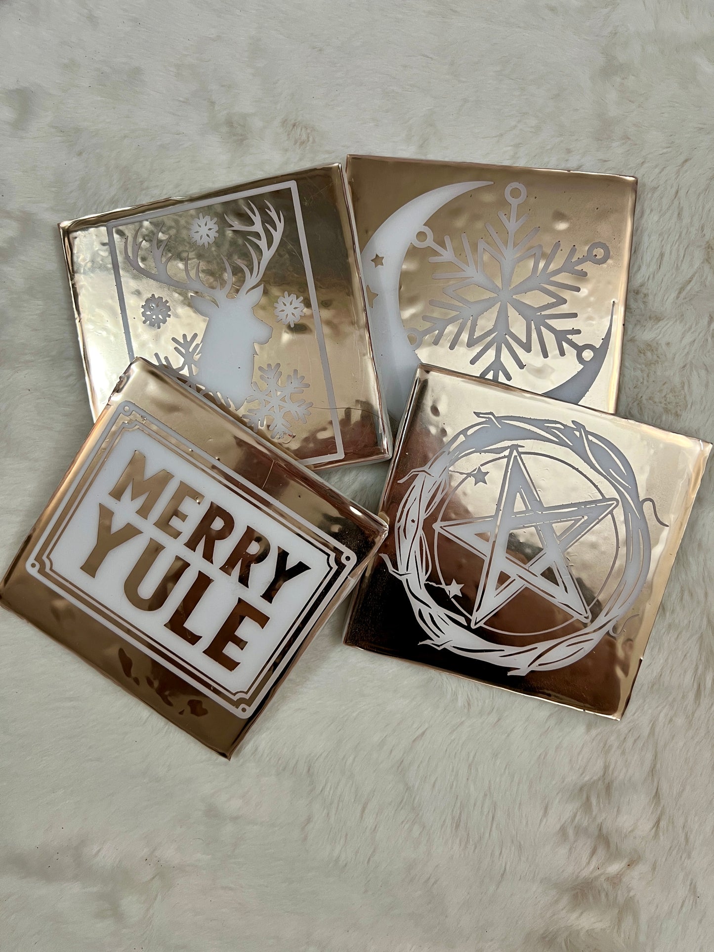 Merry Yule Coaster Set