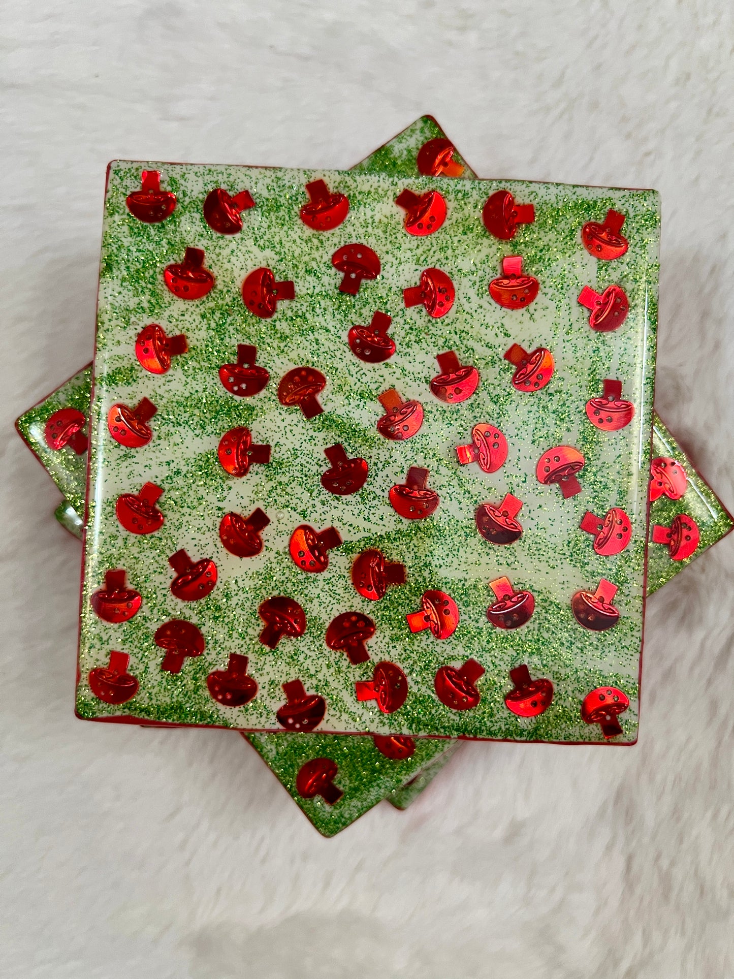 Mushroom Madness Coaster Set