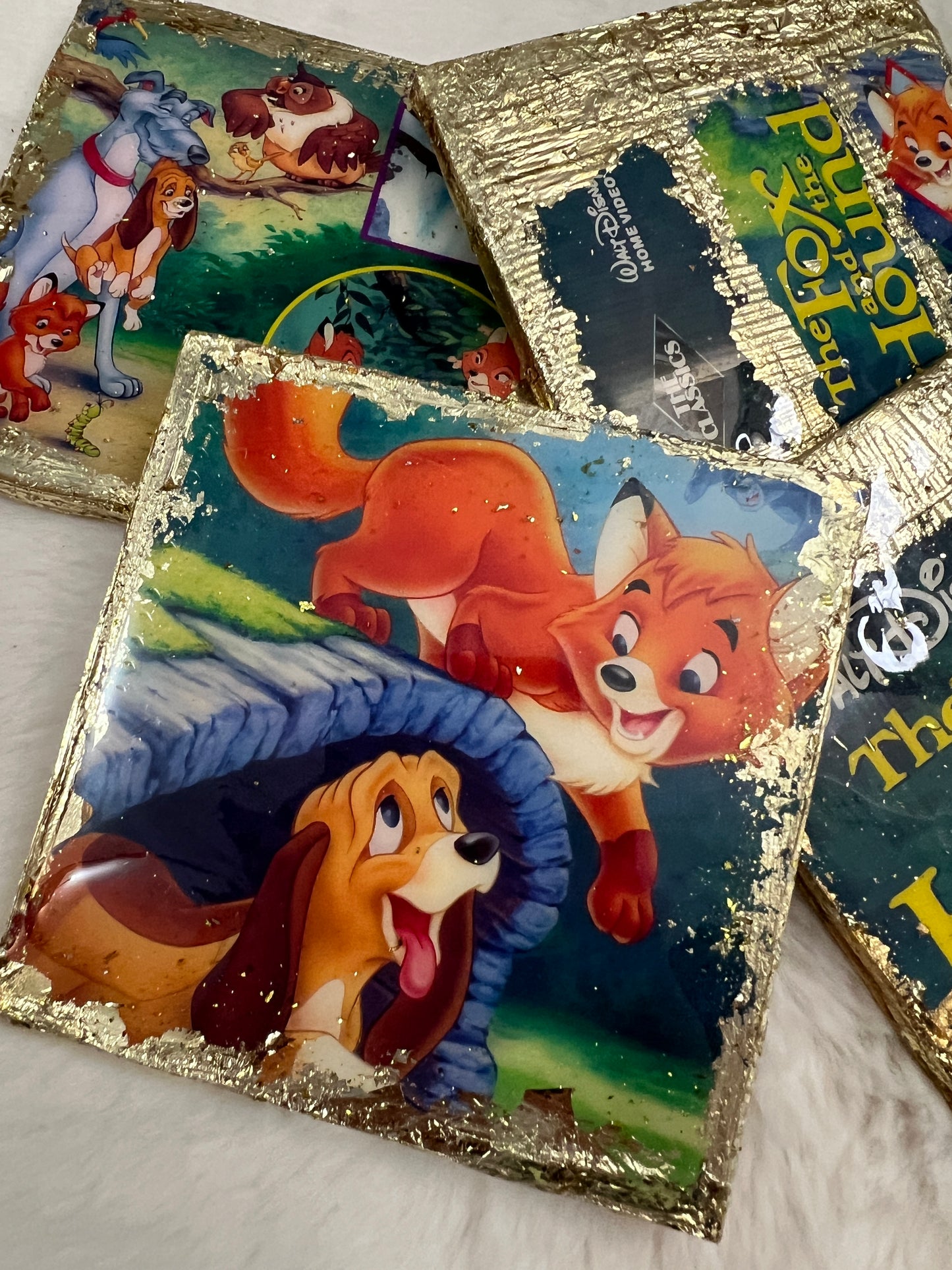 The Fox and The Hound VHS Coaster Set