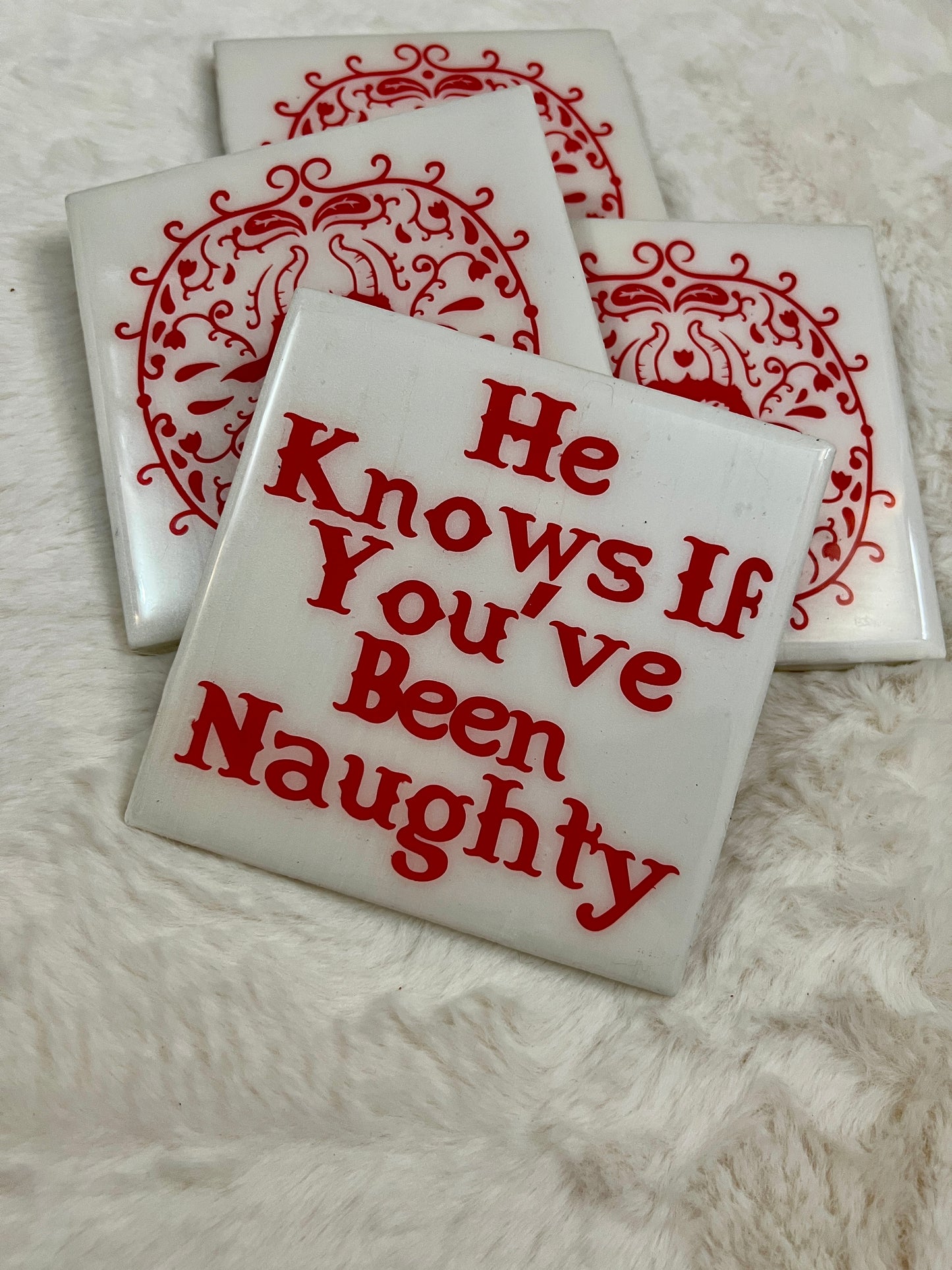 Krampus Season Coaster Set