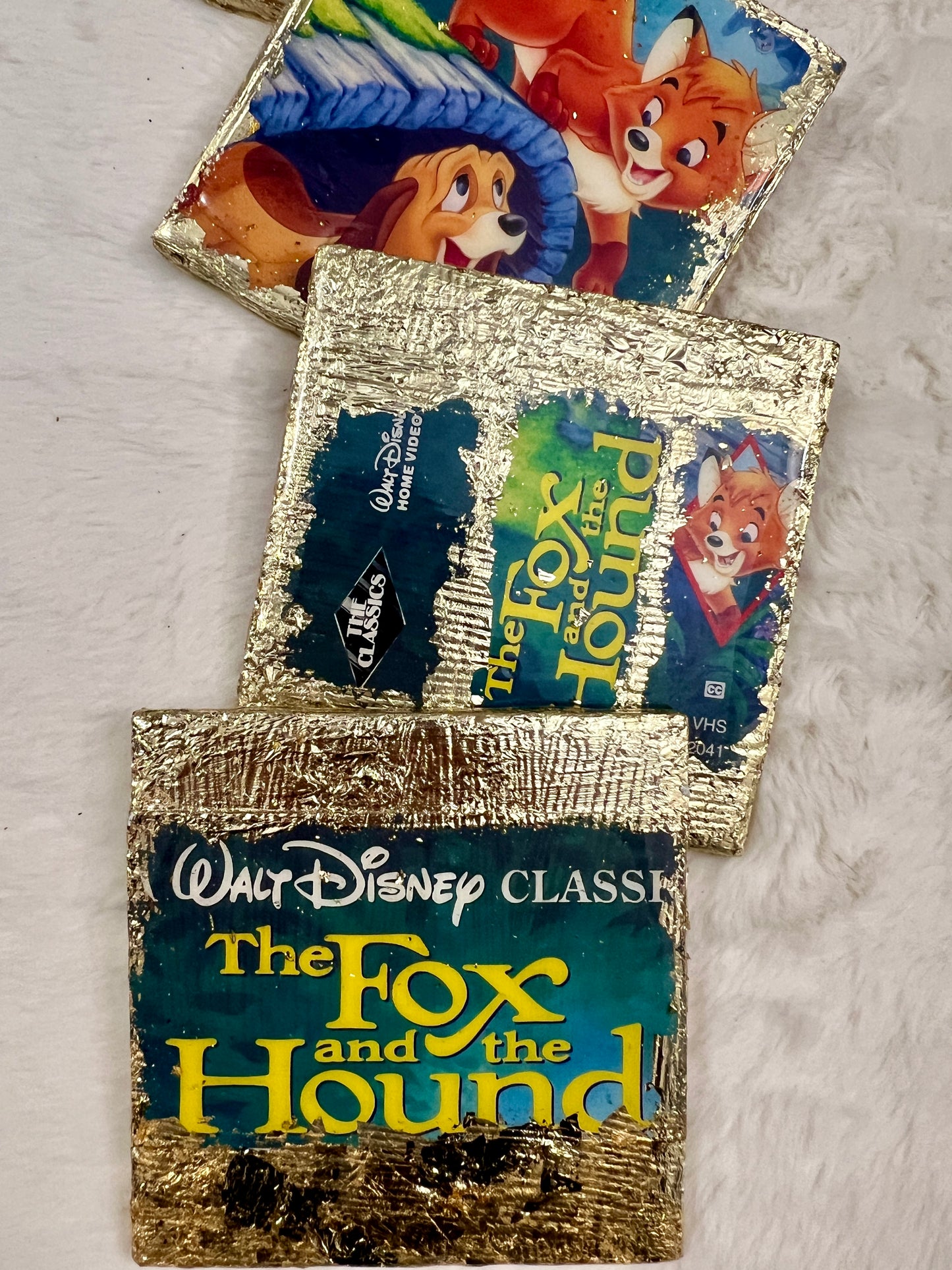 The Fox and The Hound VHS Coaster Set