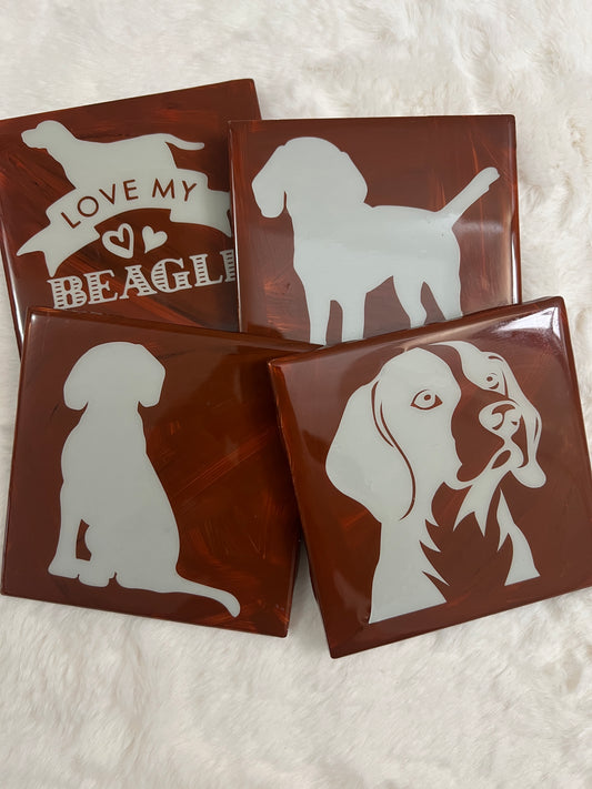 Beagle Buddy Coaster Set