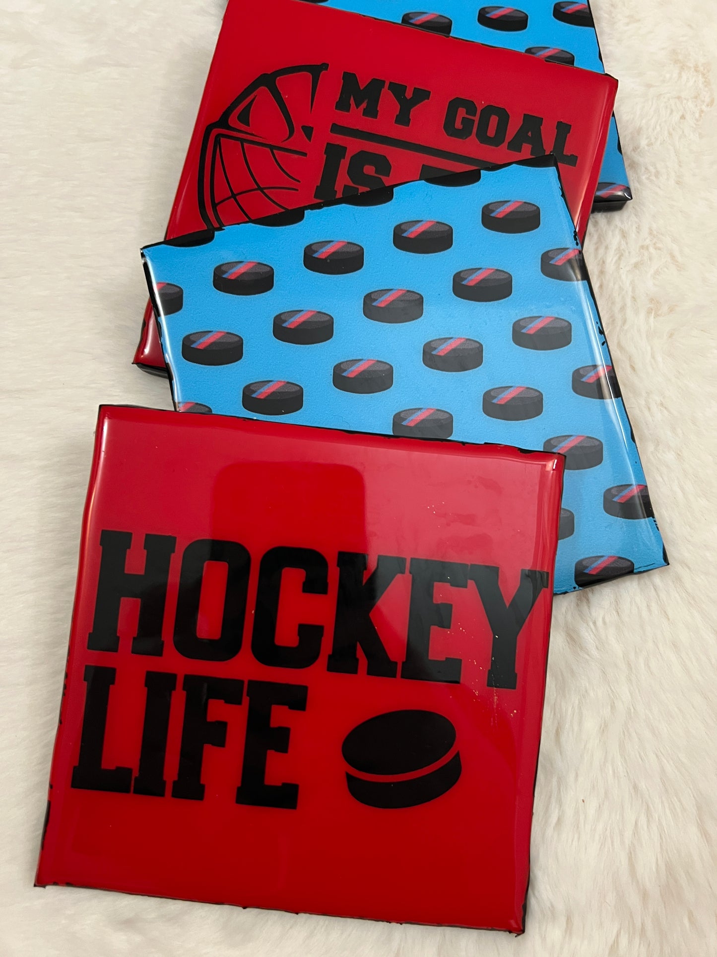 Hockey Life Coaster Set