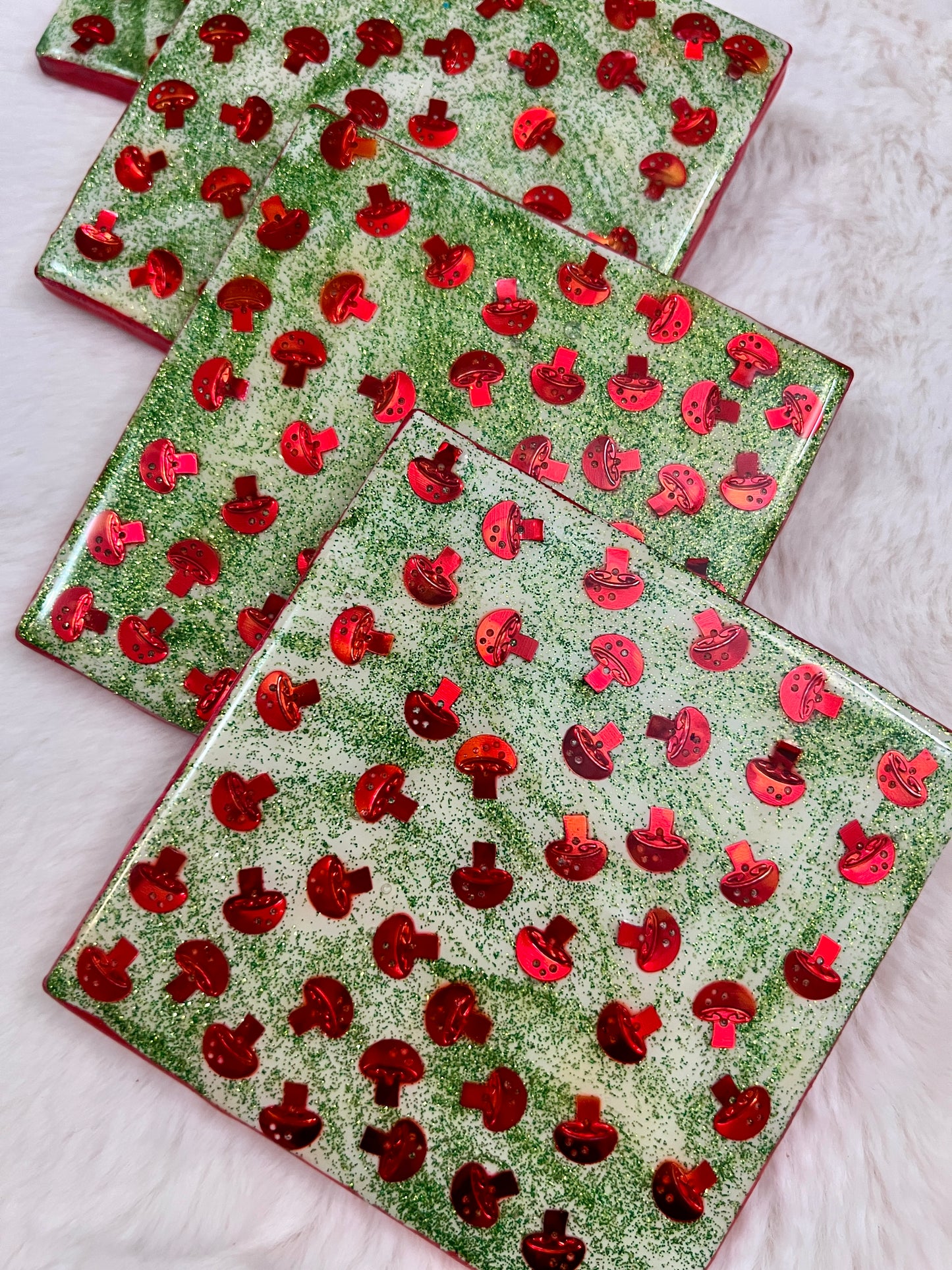 Mushroom Madness Coaster Set