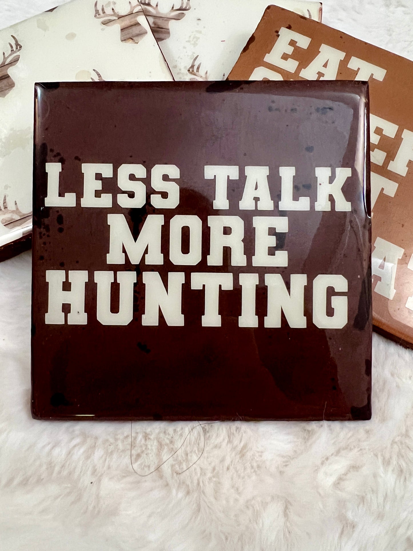 Eat - Sleep - Hunt Coaster Set