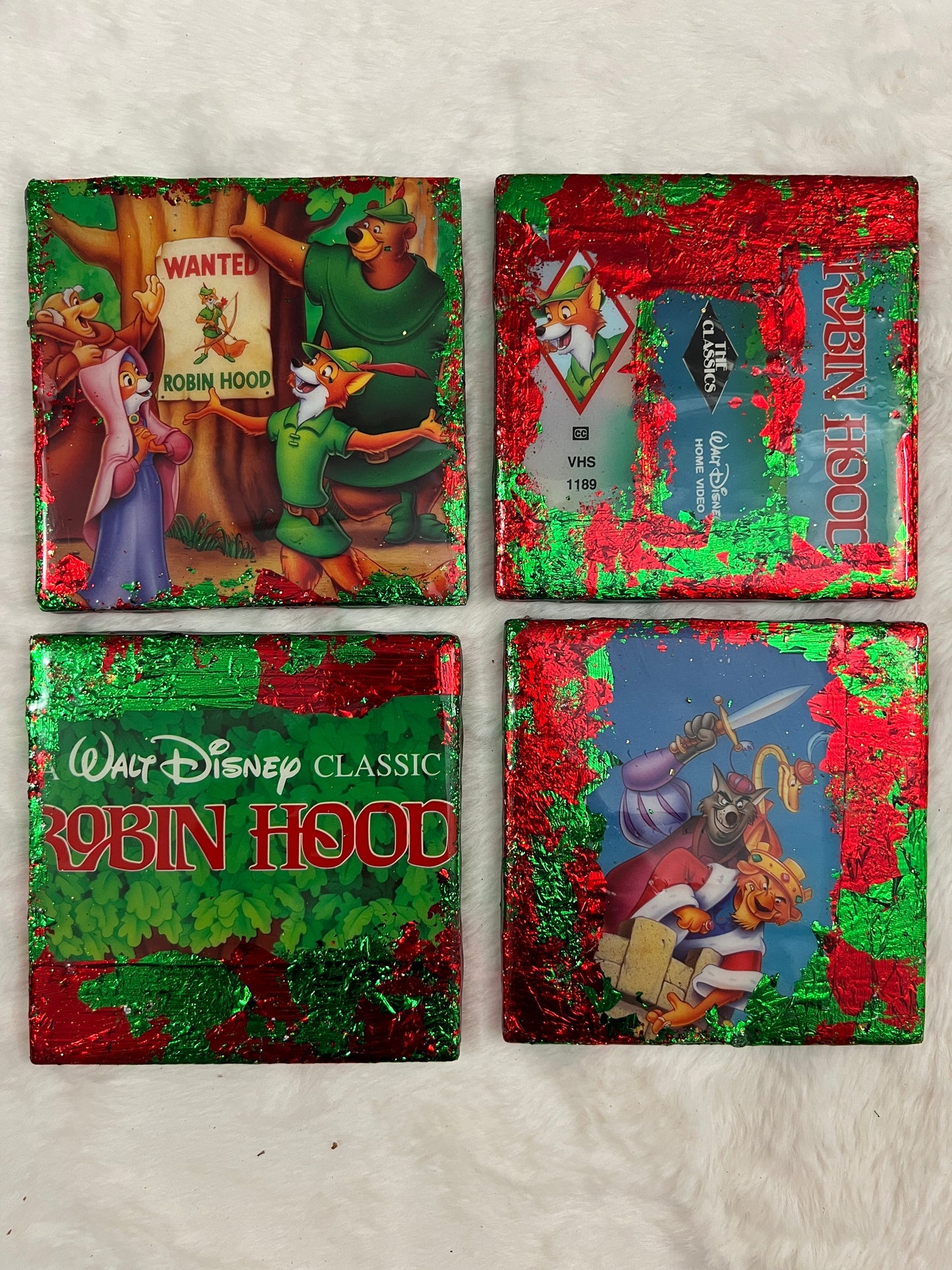 Robin Hood VHS Coaster Set