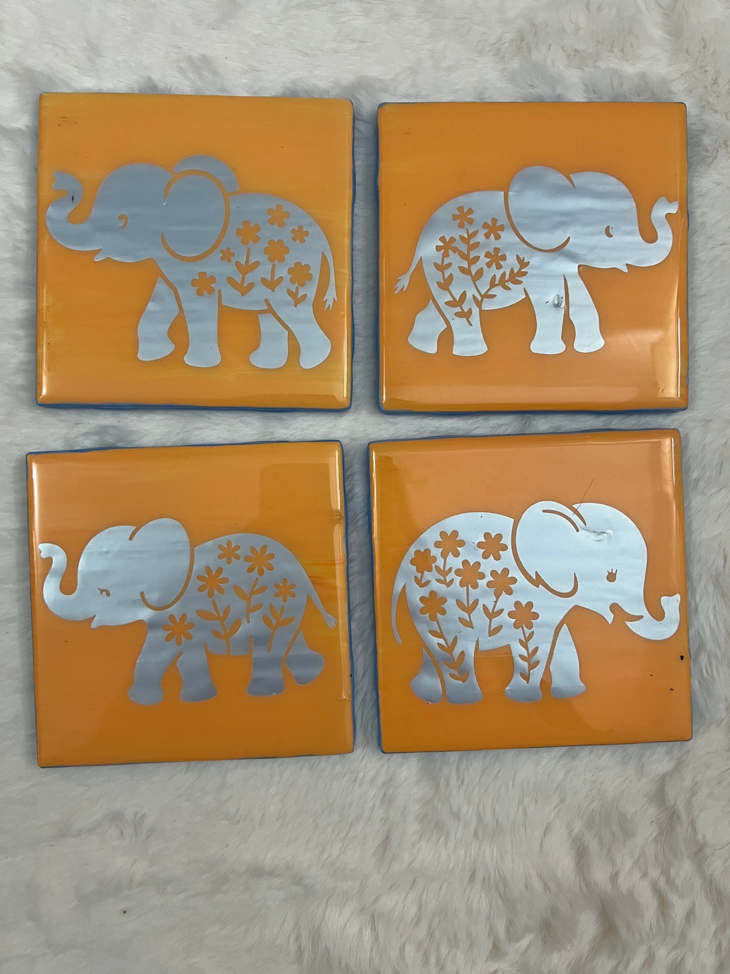 Elephants Everywhere Coaster Set