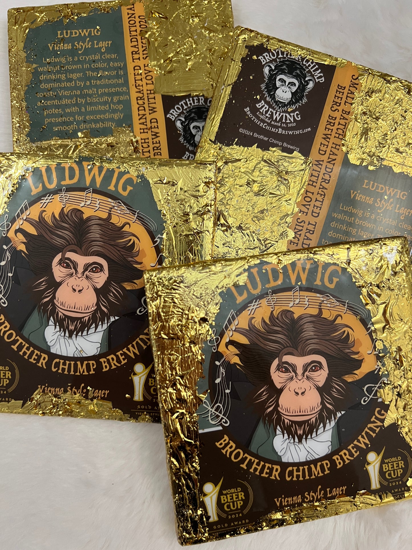 Brother Chimp Brewing - Ludwig Coaster Set