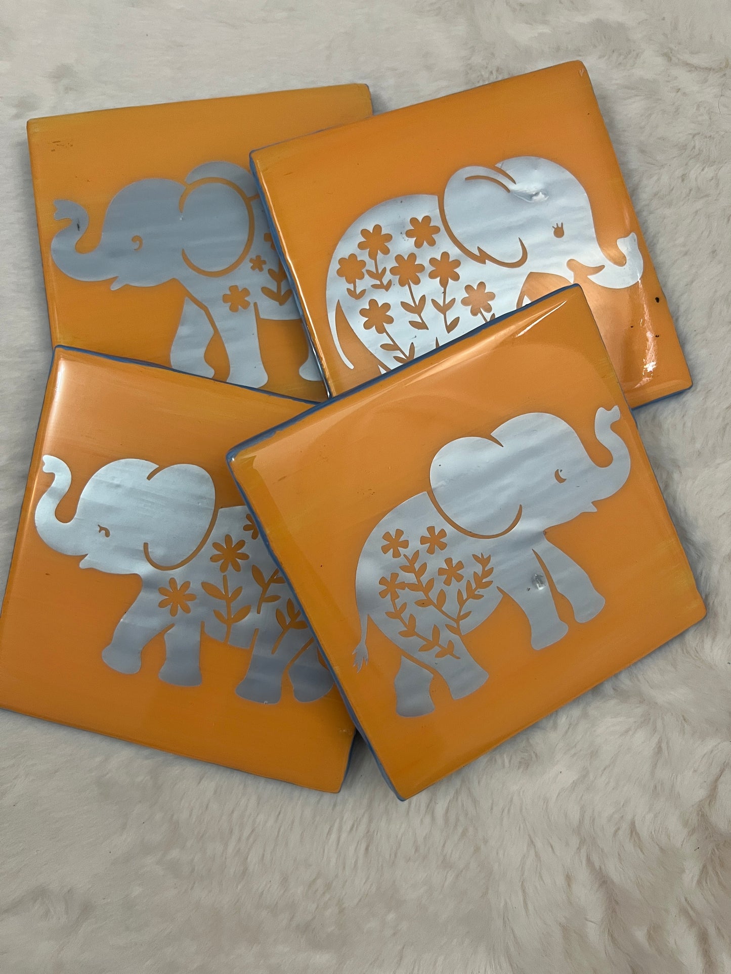 Elephants Everywhere Coaster Set