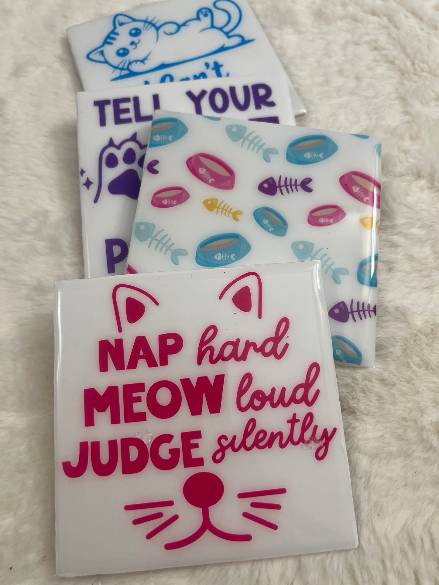 Cat Talk Coaster Set