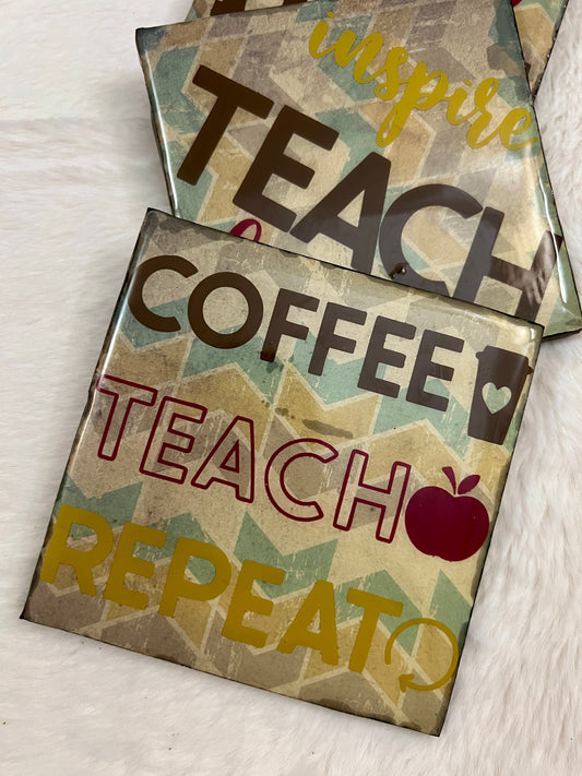 Teacher Life Coaster Set