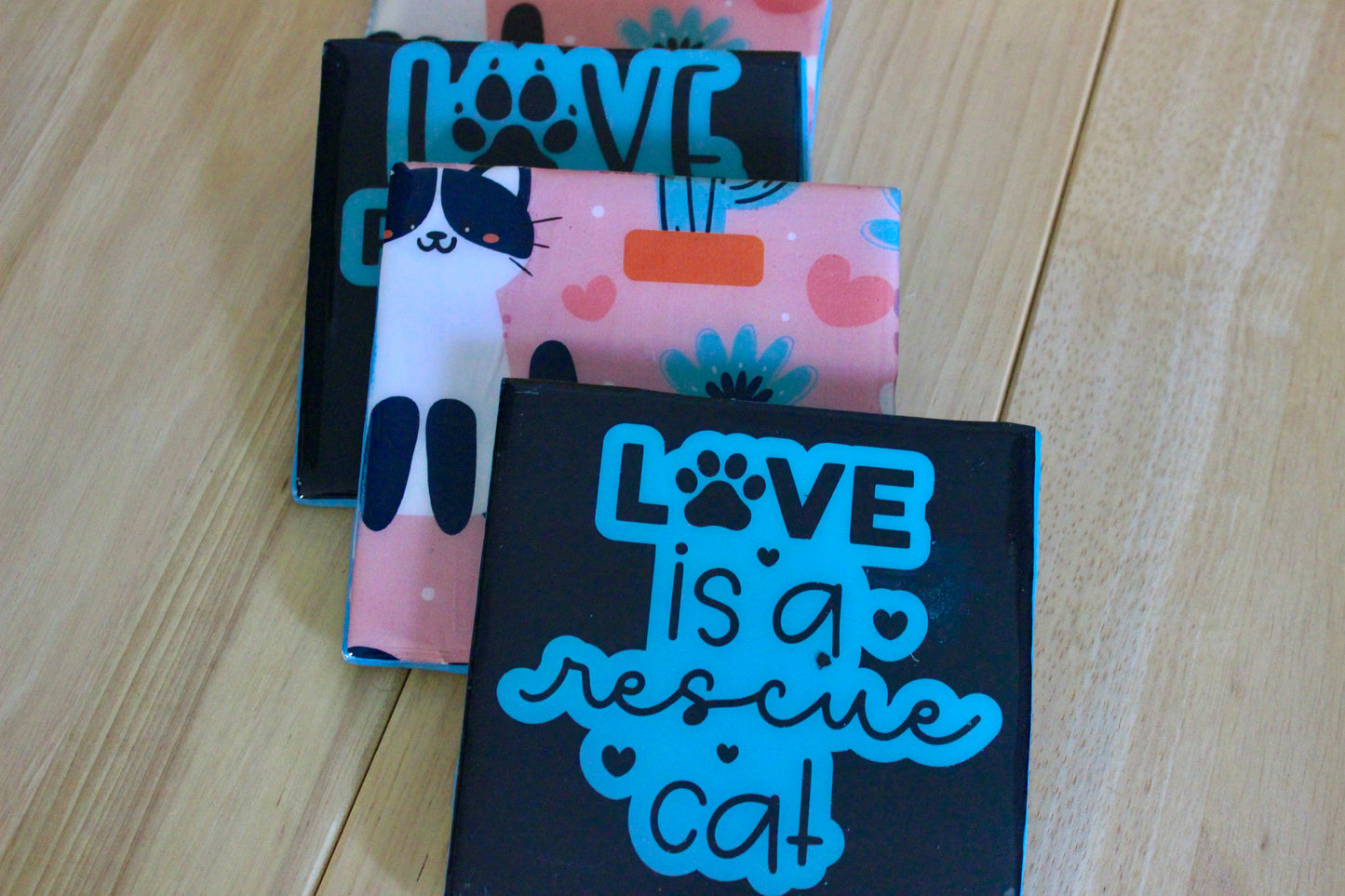 Rescue Cats Coaster Set