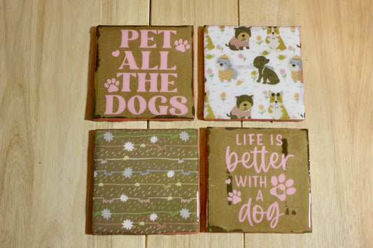 All the Dogs Coaster Set