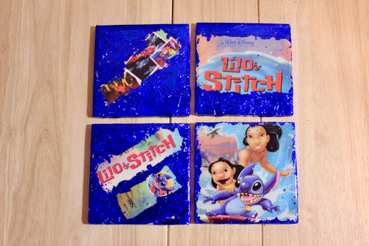 Lilo & Stitch VHS Coaster Set