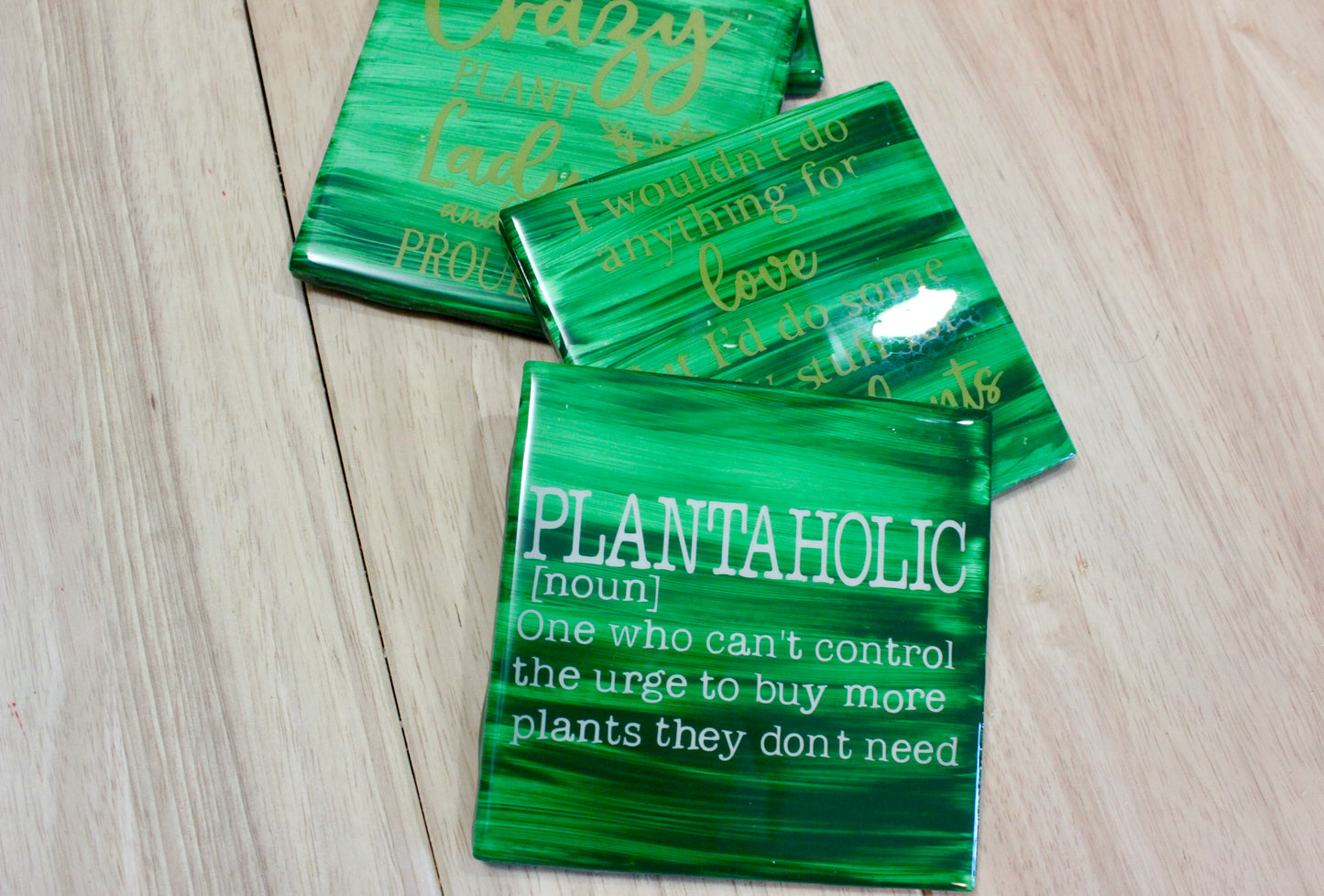 Plantaholic Coaster Set