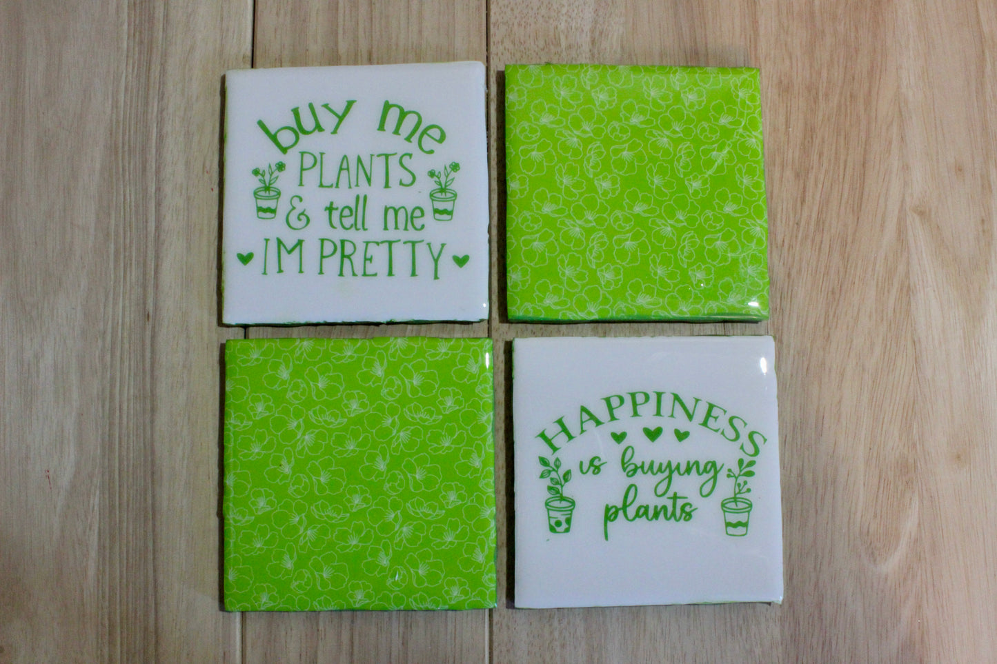 Plant Happiness Coaster Set