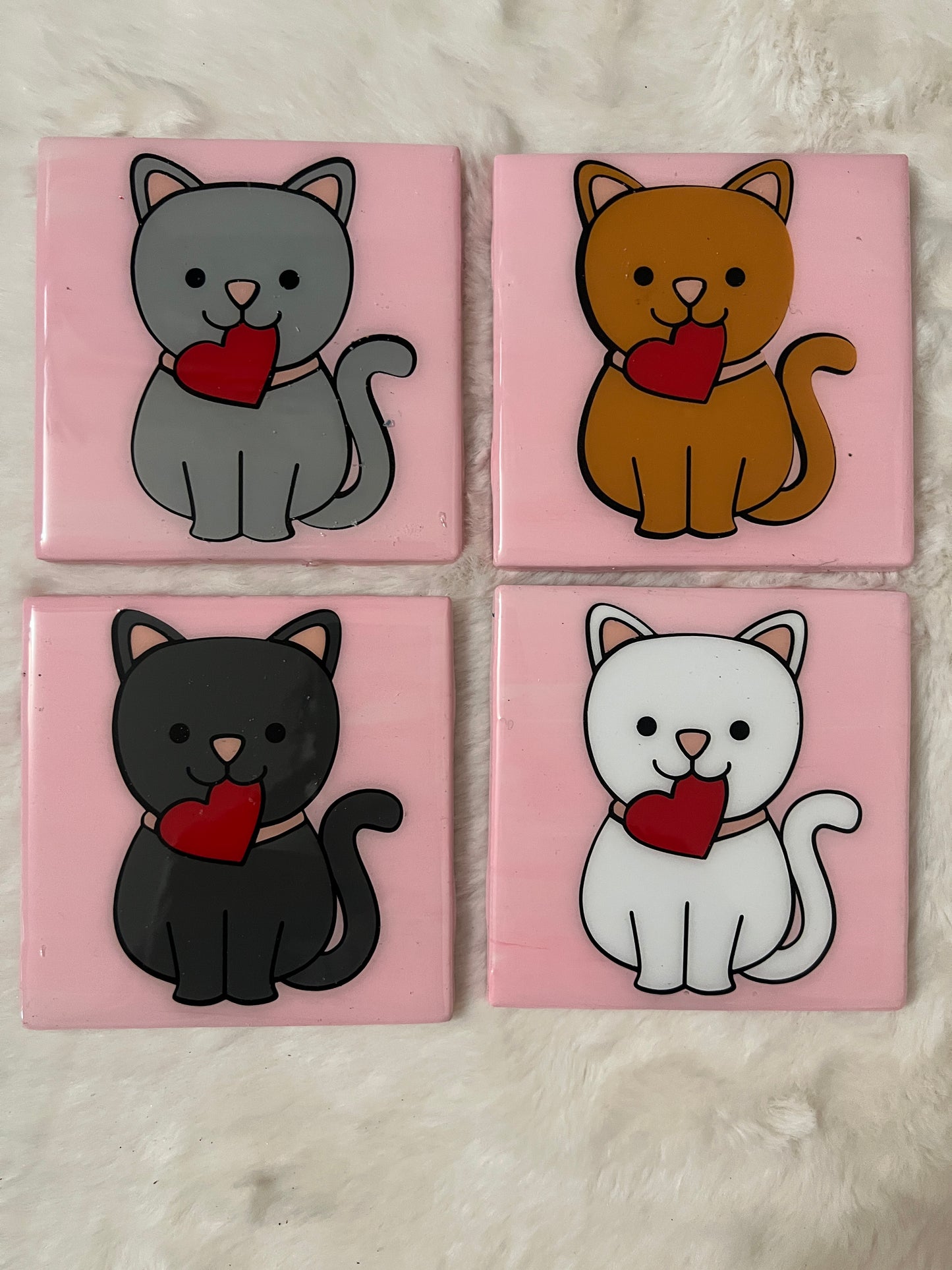 Lovin' Kitties Coaster Set