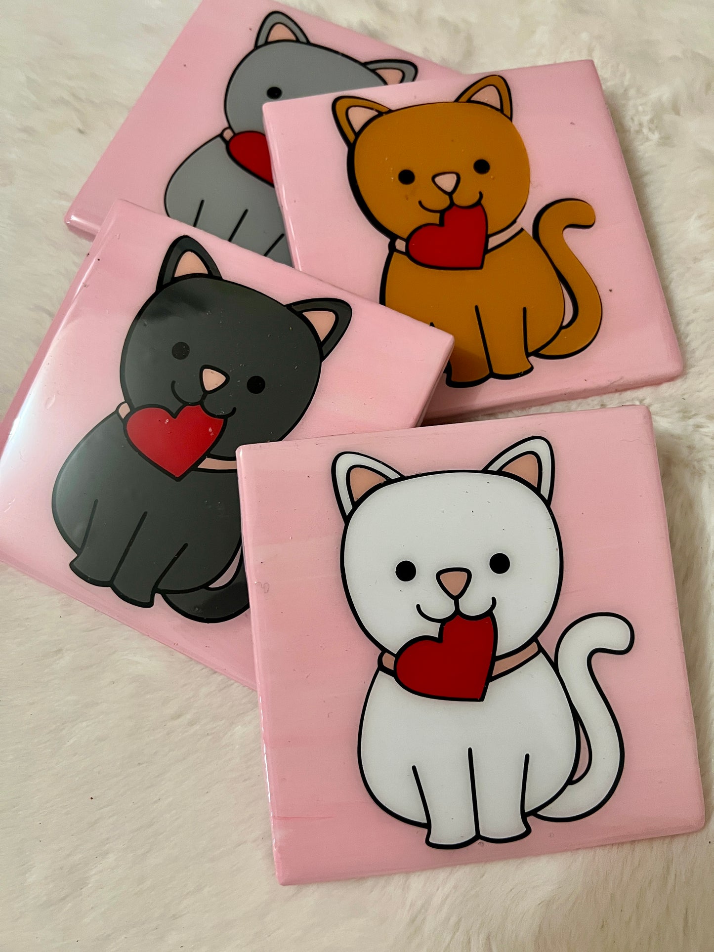 Lovin' Kitties Coaster Set