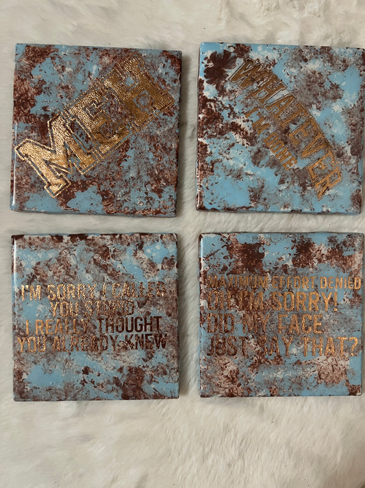 Things We Want to Say Coaster Set