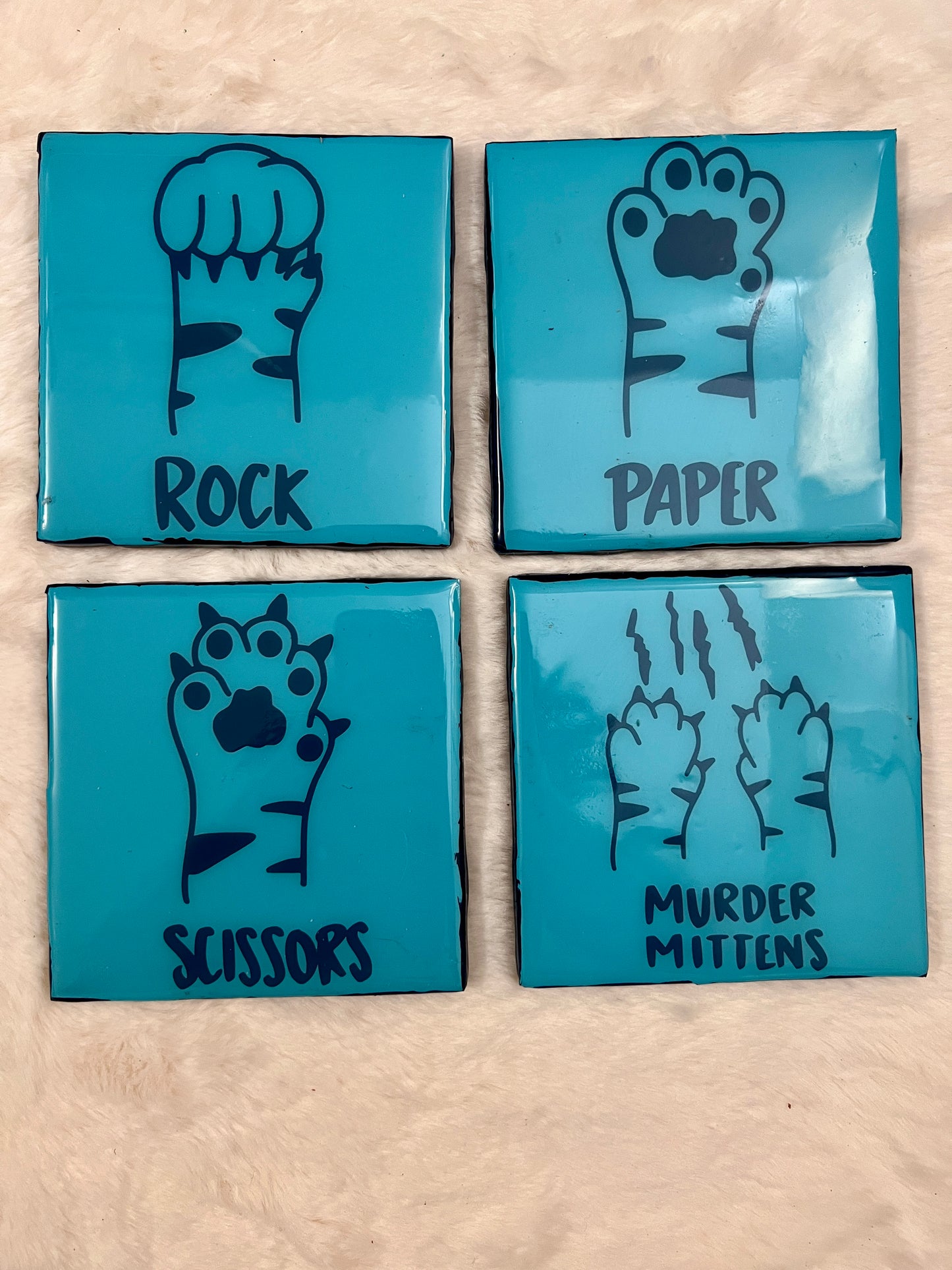 Murder Mittens Coaster Set