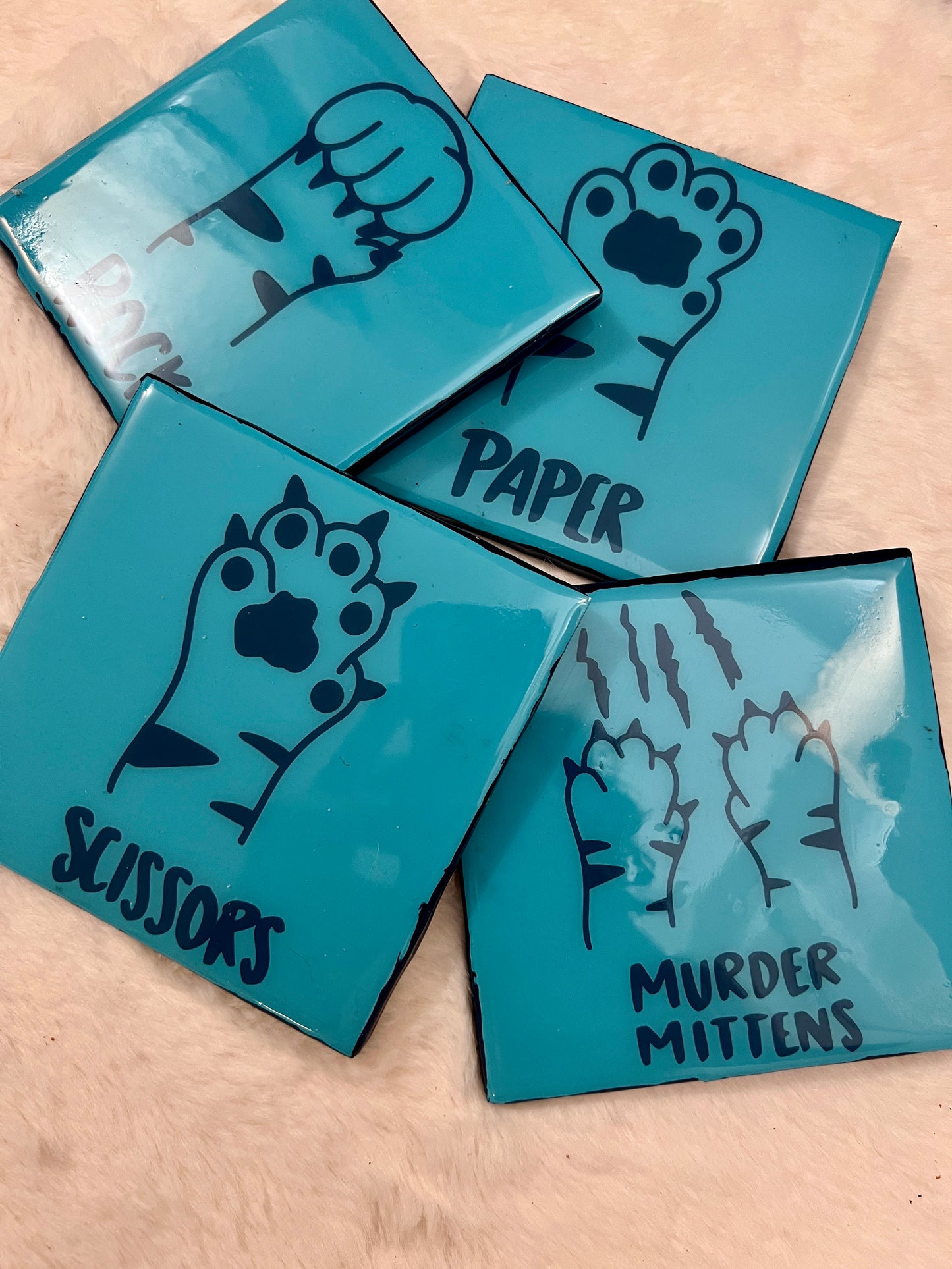 Murder Mittens Coaster Set